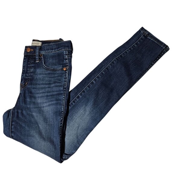 Madewell 10" High Rise Skinny Jeans Womens Size 25 Medium Wash Denim Pants - Picture 1 of 6